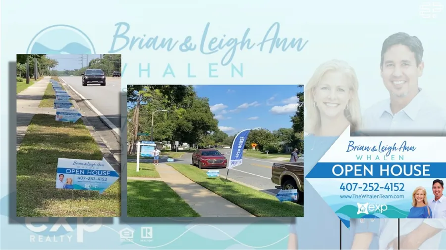 The Whalen Team marketing work: Open house route in the wild