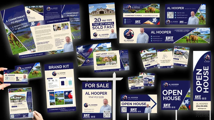 Al Hooper marketing work: Print media and signage suite