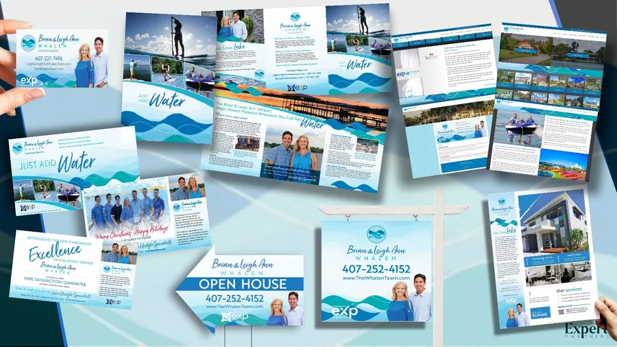 The Whalen Team marketing work: Print suite and yard presence