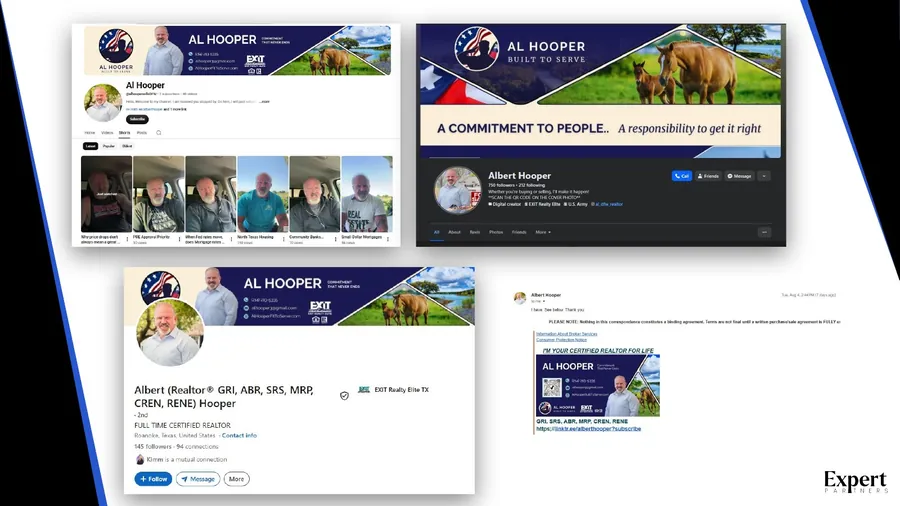 Al Hooper marketing work: Facebook, LinkedIn and profile build-out